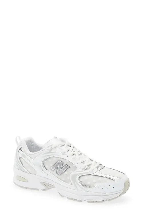 New Balance Gender Inclusive 530 Sneaker in White/silver Metallic at Nordstrom, Size 9.5 | Nordstrom