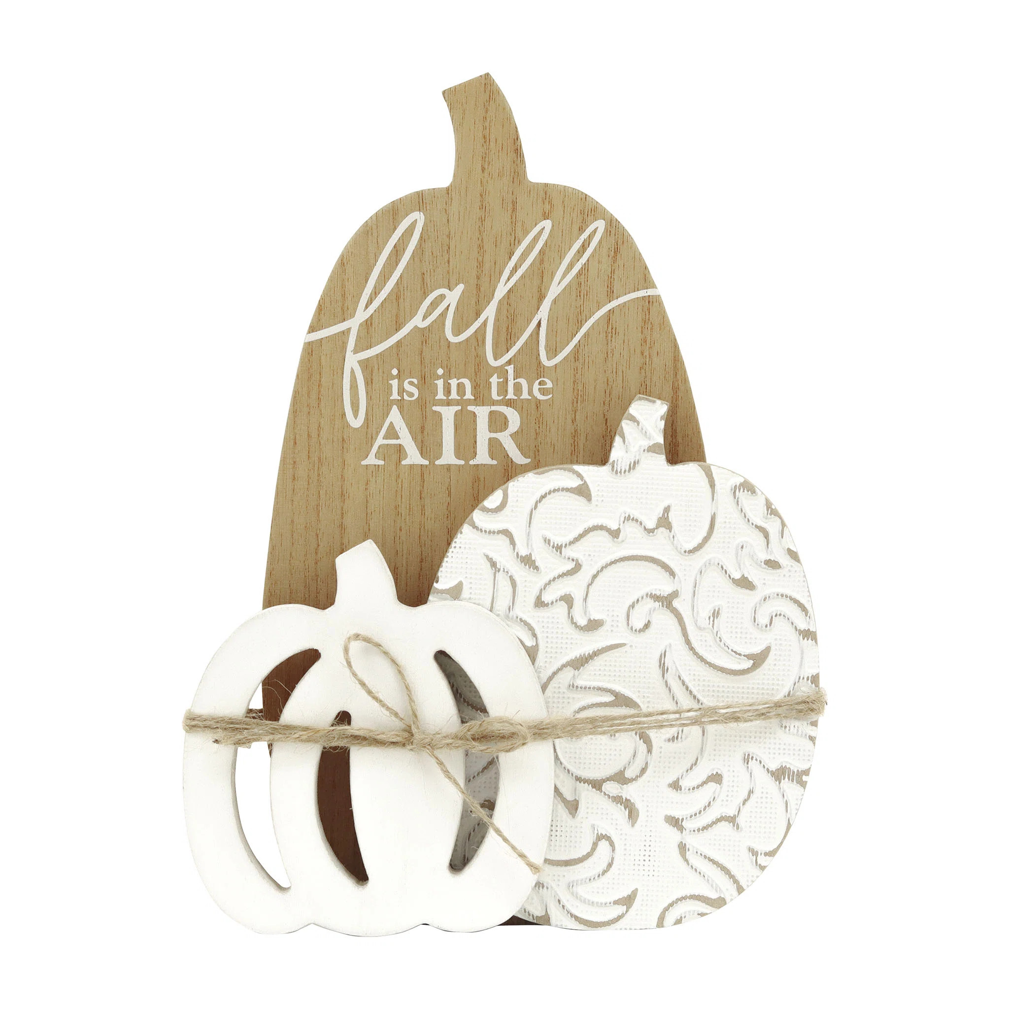 August Grove® Fall Is In The Air Pumpkins Wood Tabletop Decor | Wayfair | Wayfair North America