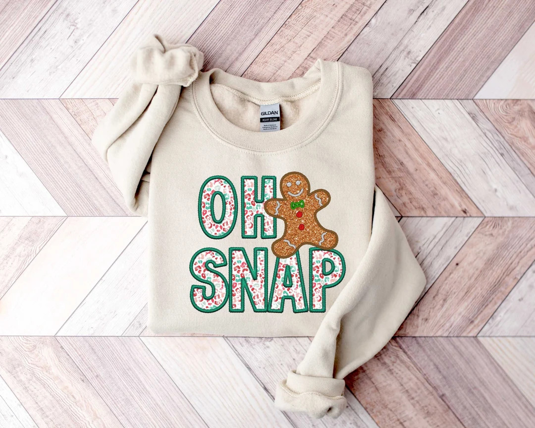 Oh Snap Gingerbread Sweatshirt - Etsy | Etsy (US)