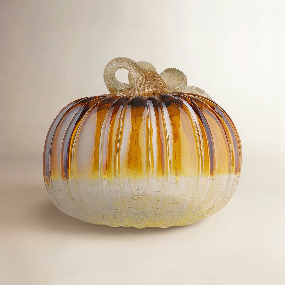 Crackle Glass Pumpkin Holiday Accent | Joss & Main