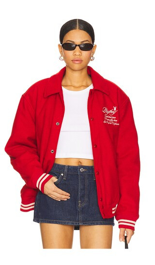 Est. LA Varsity Jacket in Red | Revolve Clothing (Global)