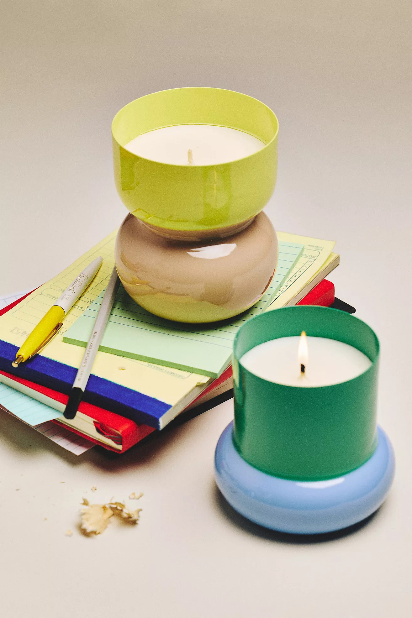 Maisie Fresh Bergamot & Green Tea Metal Candle | Anthropologie (US)