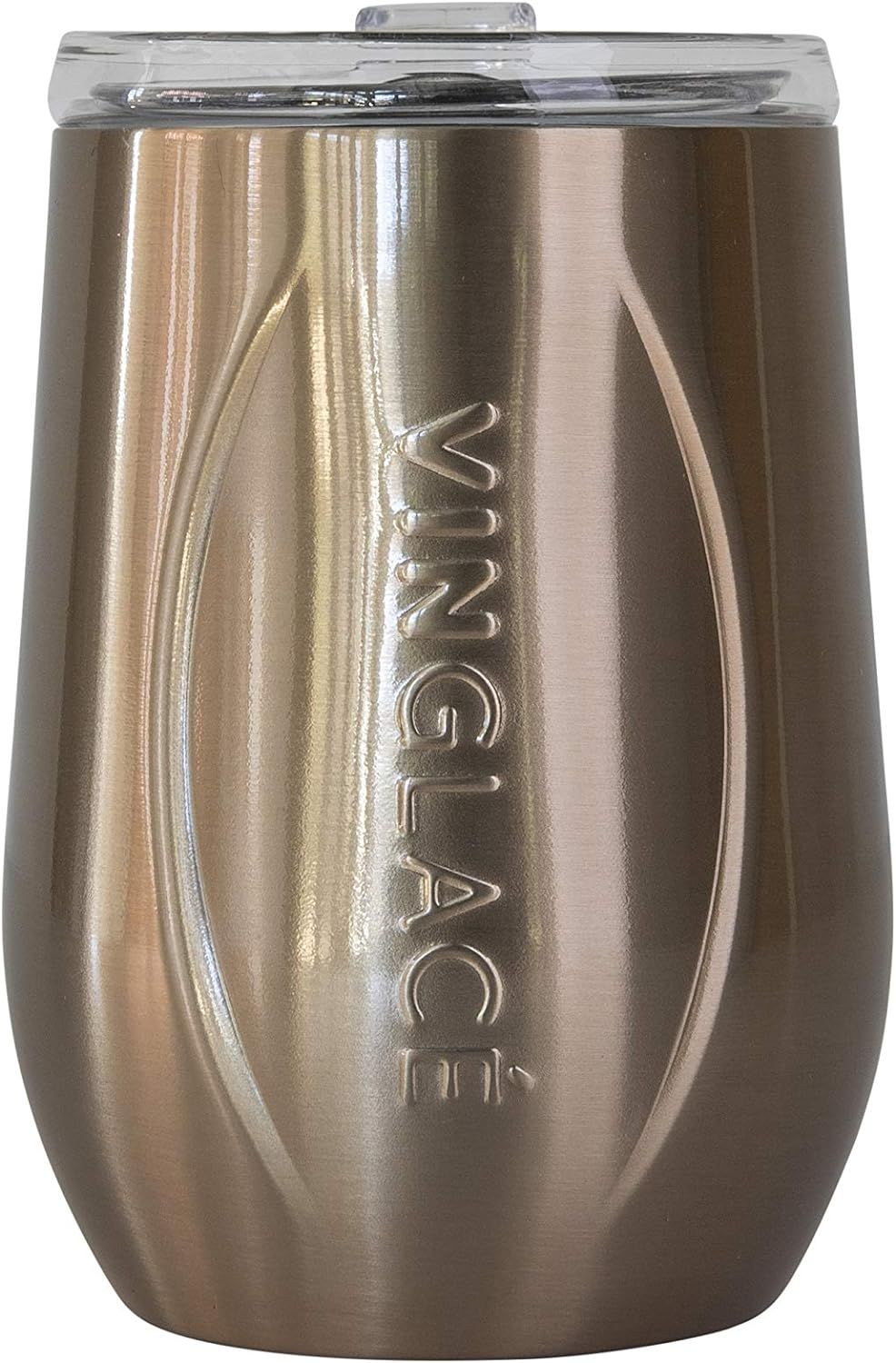 Vinglacé Stainless Steel Stemless Wine Glass- Insulated Wine Tumbler with Glass Insert and Sip L... | Amazon (US)