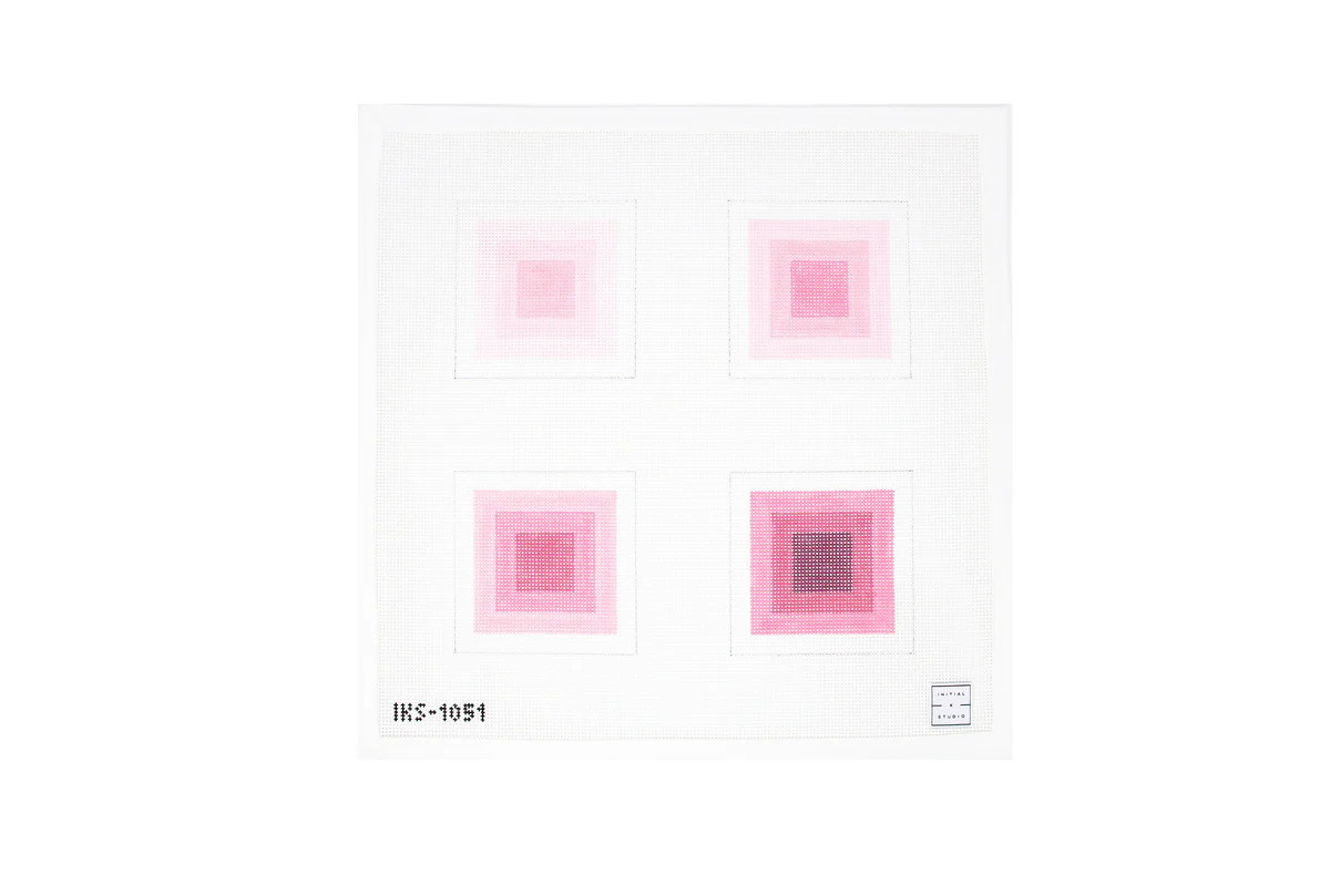 Pink Ombre Coaster Set | Greystone Needlepoint