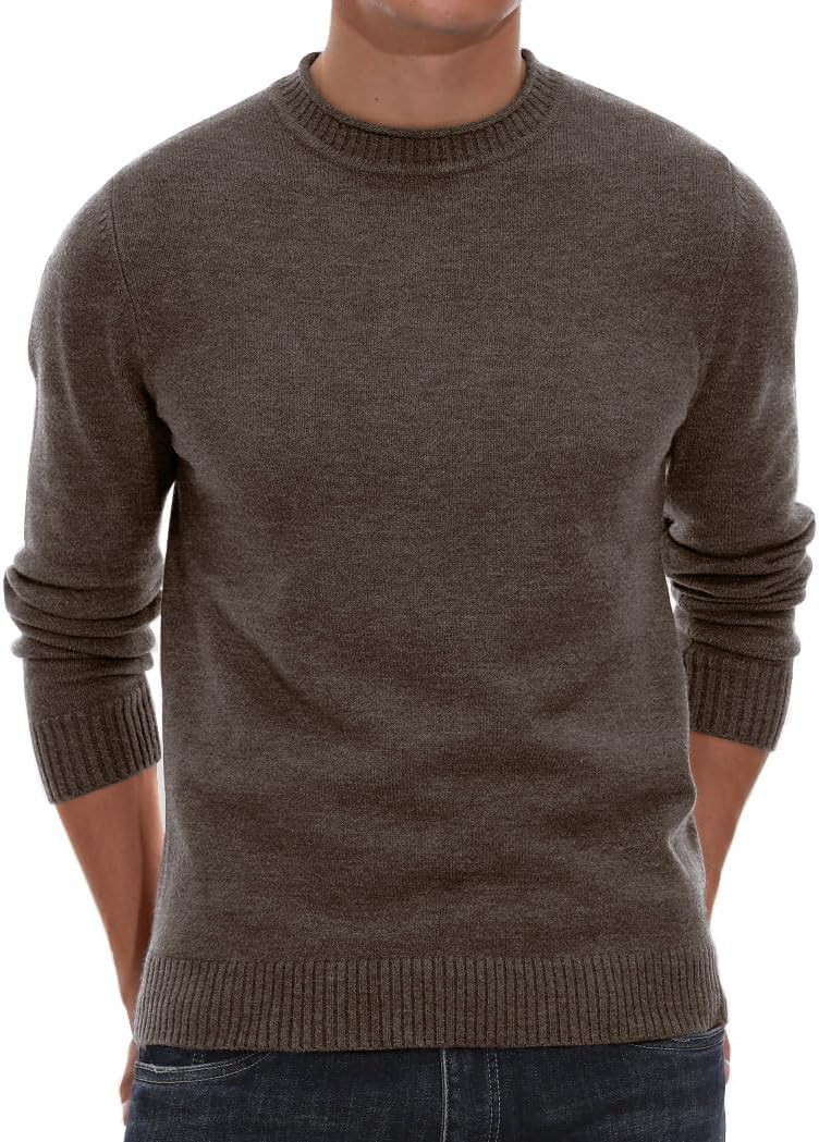 Sailwind Men's Crewneck Sweater Soft Casual Sweaters for Men Classic Pullover Sweaters with Ribbing Edge | Amazon (US)