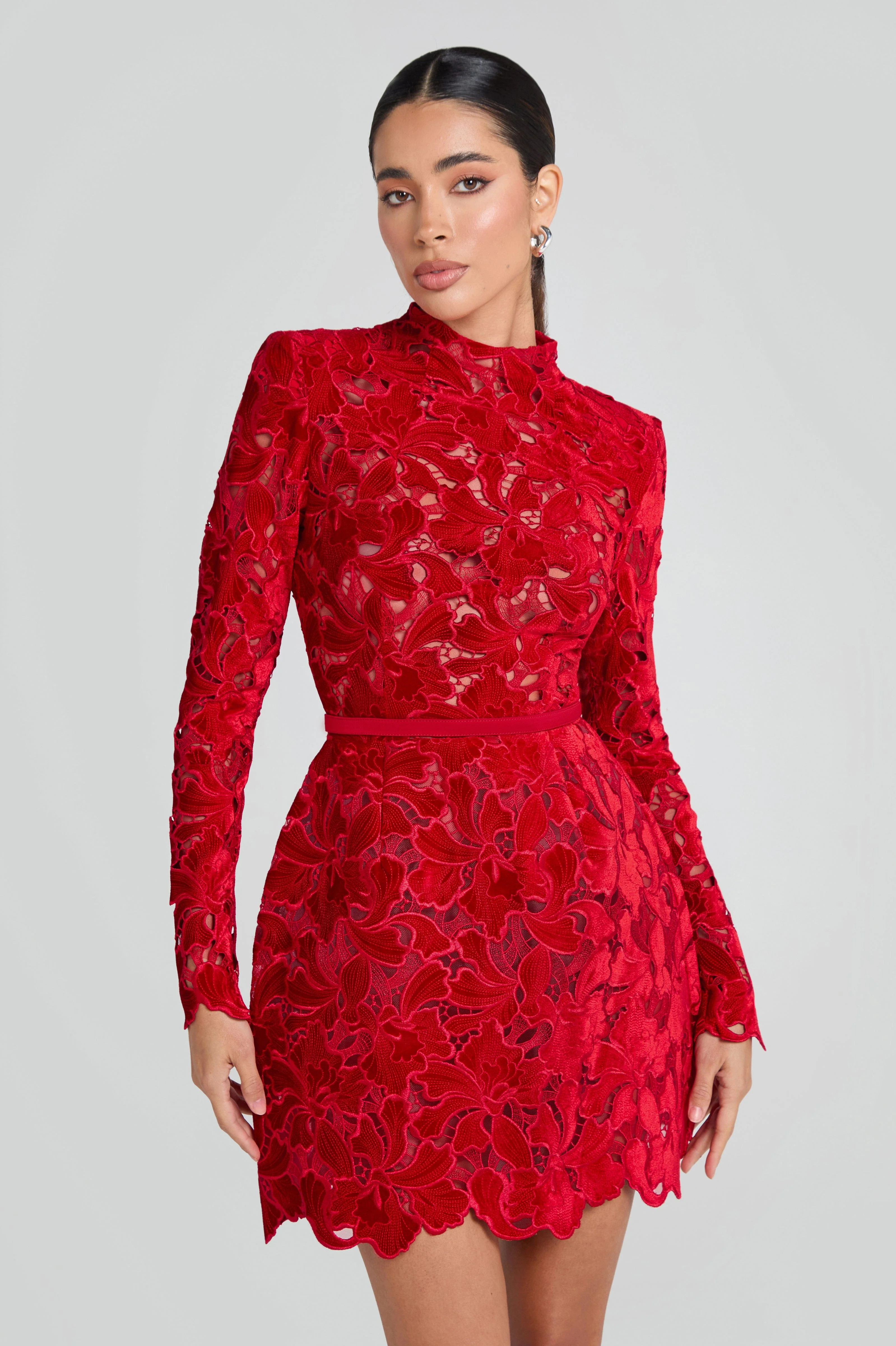 Lydia Red Dress | Nadine Merabi