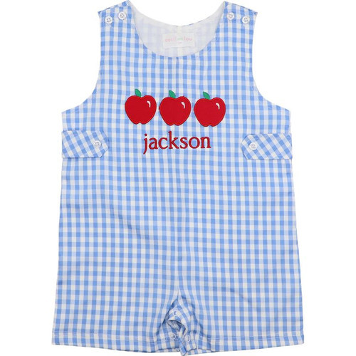 Blue Check Apple Jon Jon | Cecil and Lou