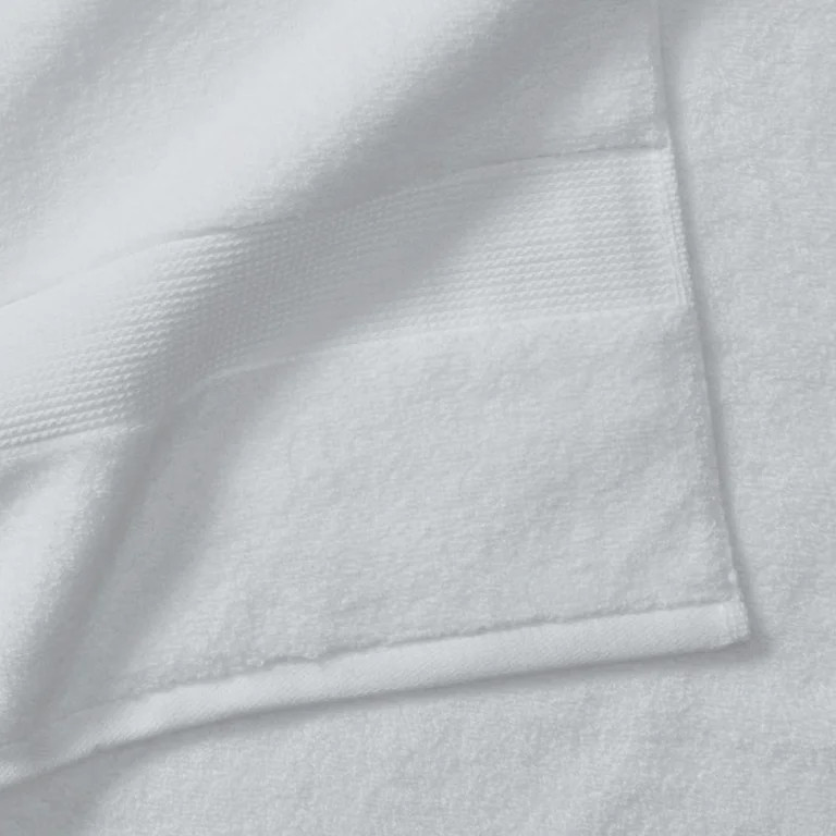 (2 pack) Better Homes & Gardens Signature Soft Solid Bath Sheet, Arctic White - Walmart.com | Walmart (US)