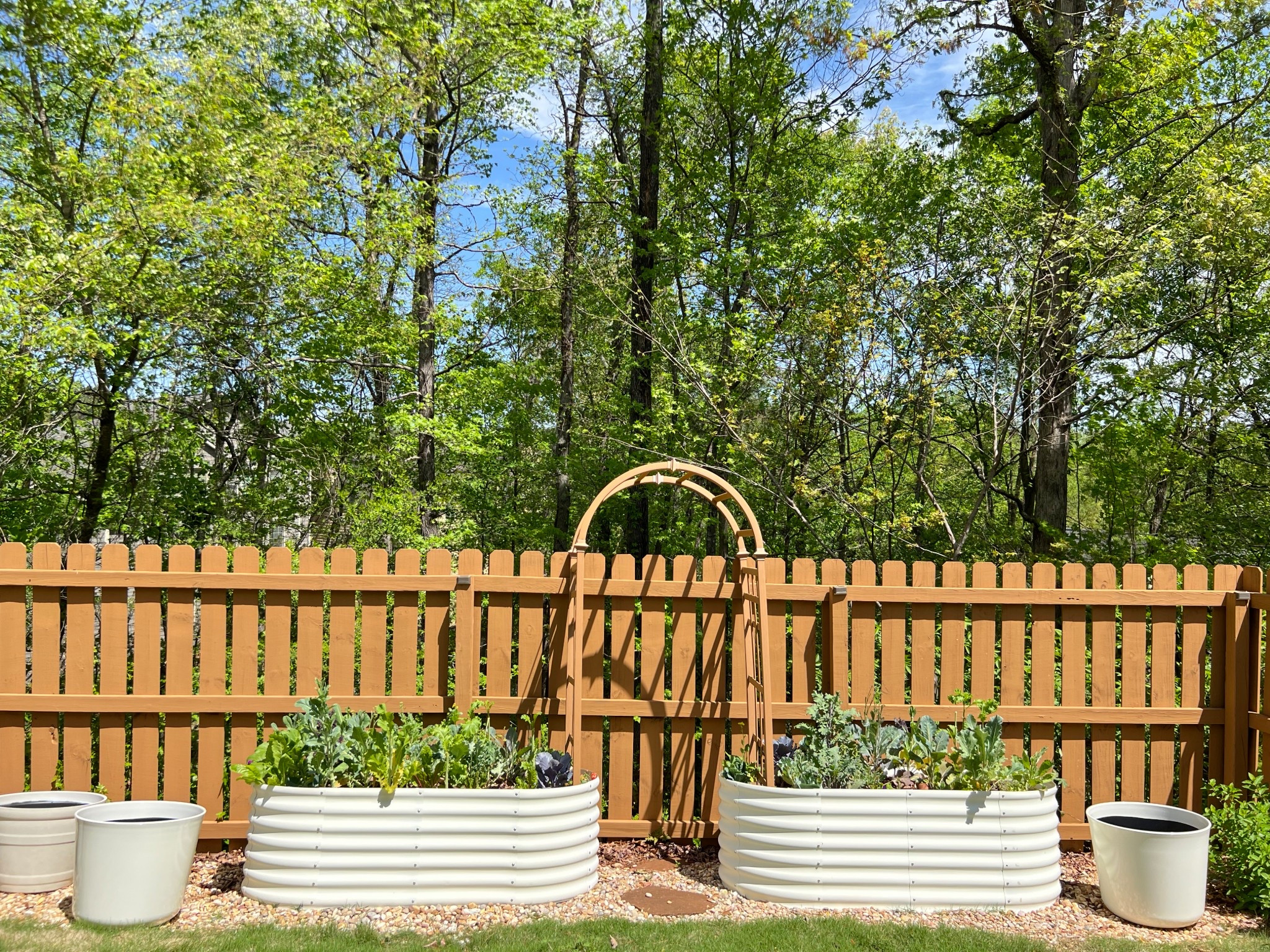 White in the garden! 

Spring gardens, raised bed garden, garden design, white containers, white planters, Walmart finds 

#LTKSeasonal #LTKHome #LTKFindsUnder50