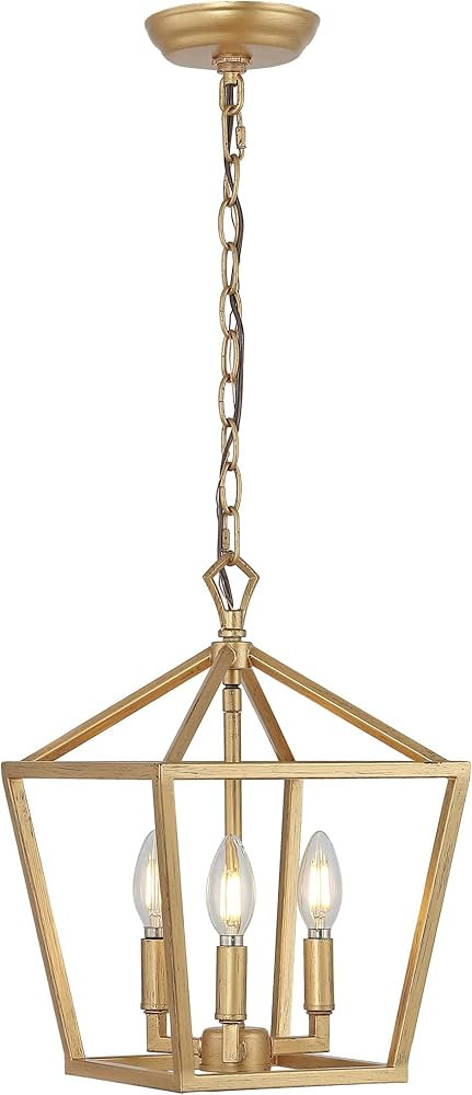 JONATHAN Y JYL7601B Pagoda Lantern Dimmable Adjustable Metal LED Pendant Classic Traditional Farm... | Amazon (US)