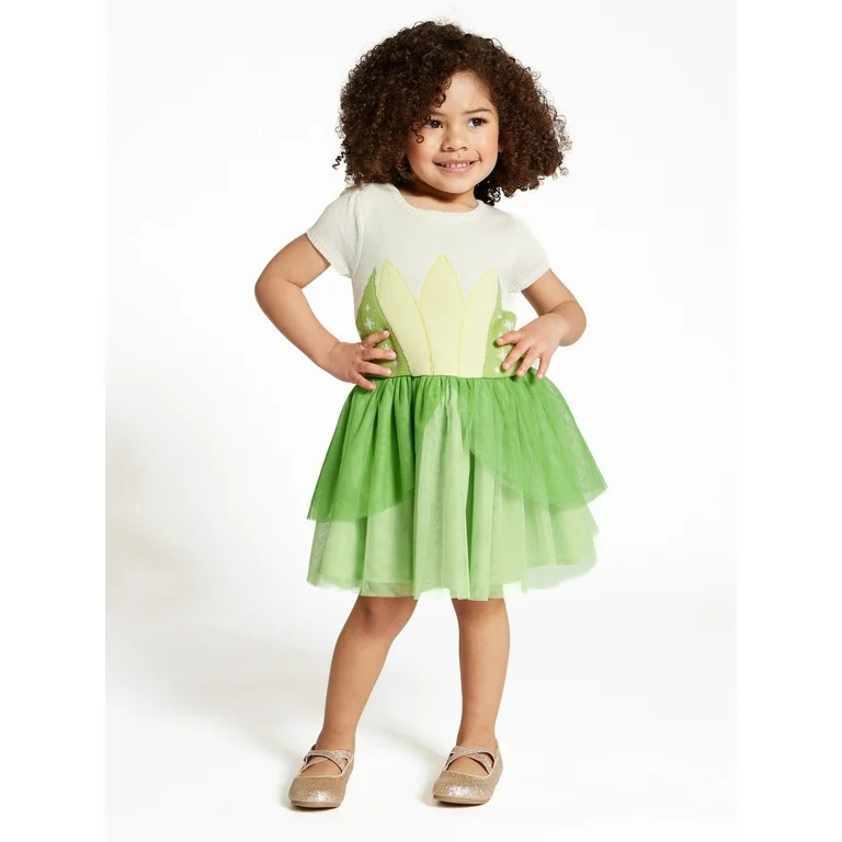 Disney Toddler Girls Princess Tiana Cosplay Dress, Sizes 12M-5T | Walmart (US)