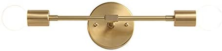 Modo Lighting Mid Century Modern Wall Mounted Sconce 2-Light Minimalist Raw Brass Fixture for Bed... | Amazon (US)