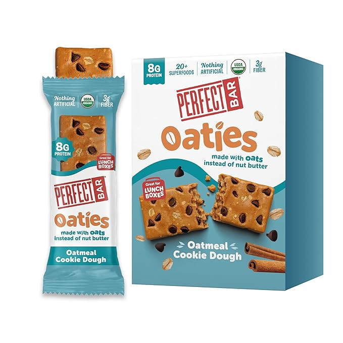 Perfect Bar Oaties Refrigerated Protein Bars, Brownie Batter, Oat-Based Lunch Box Snacks, 8g Prot... | Amazon (US)
