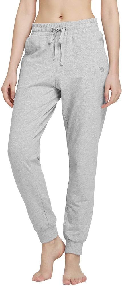 BALEAF Women's Cotton Sweatpants Lightweight Joggers Pants Tapered Active Yoga Lounge Casual Pant... | Amazon (US)