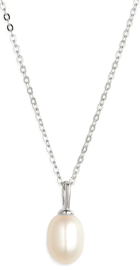 Demi Fine Dainty Freshwater Pearl Pendant Necklace | Nordstrom