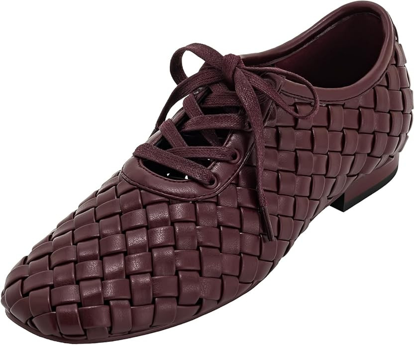 JW PEI Women's Kayla Weave Strap Flat Shoes | Amazon (US)