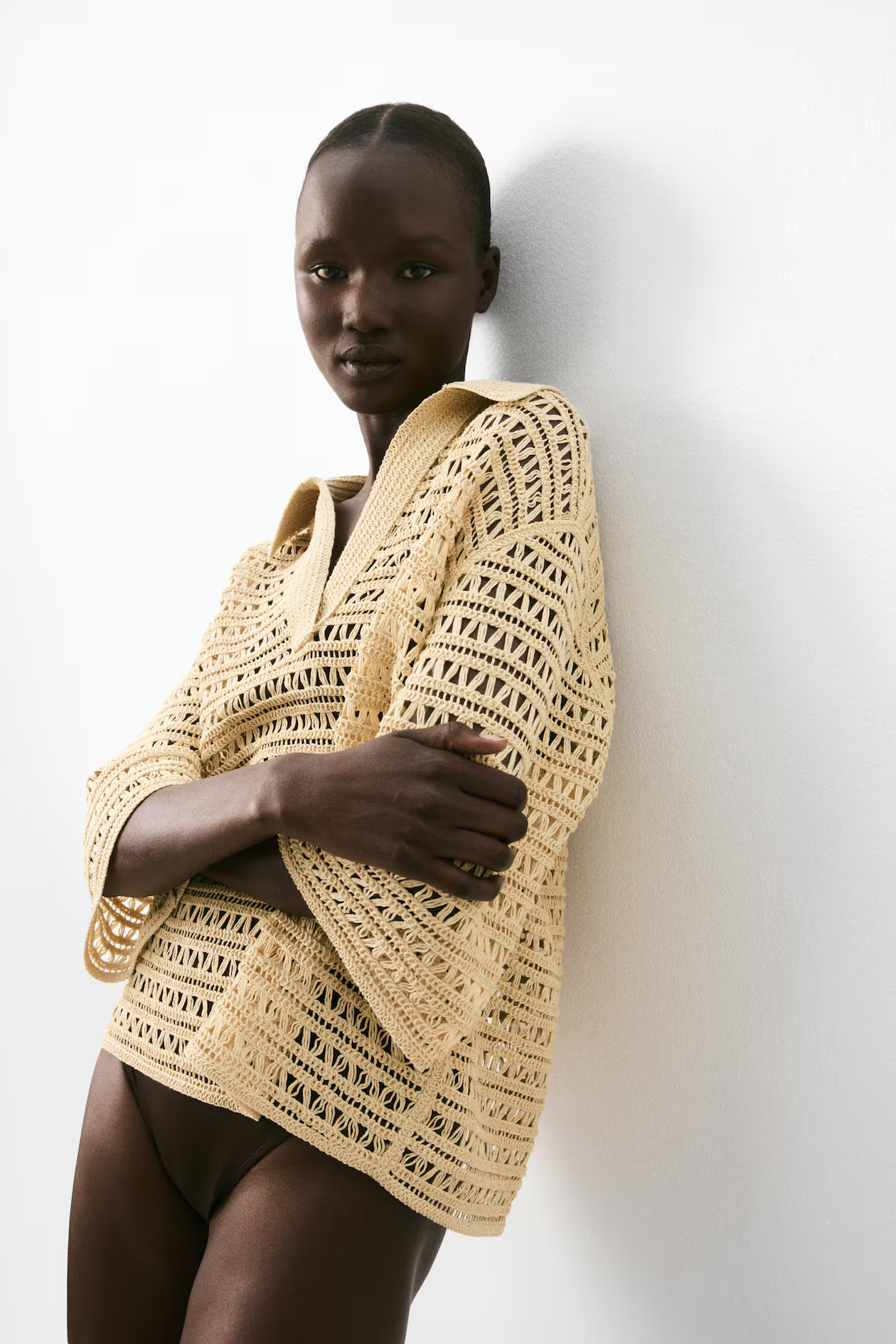 Crochet Look Popover Shirt | H&M (AU)