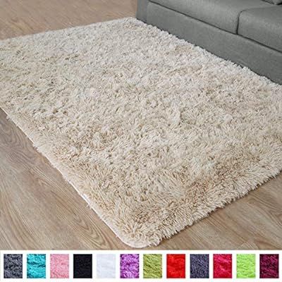 PAGISOFE Fluffy Hairy High Pile Furry Area Rugs Shag Throw Faux Fur Rug Carpet for Living Room Be... | Amazon (US)