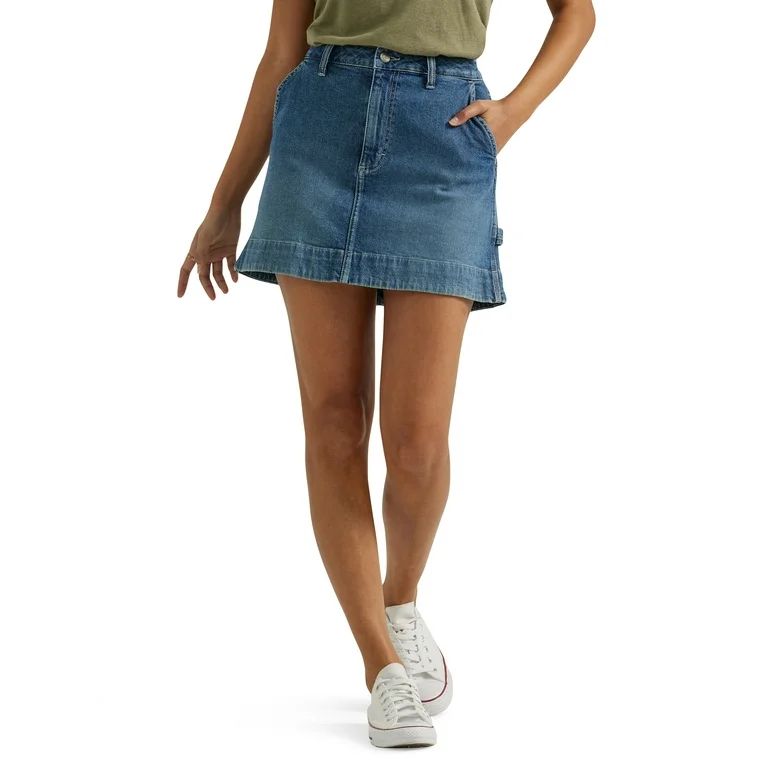 Lee® Women's Heritage High Rise Loose Fit Denim Skirt | Walmart (US)