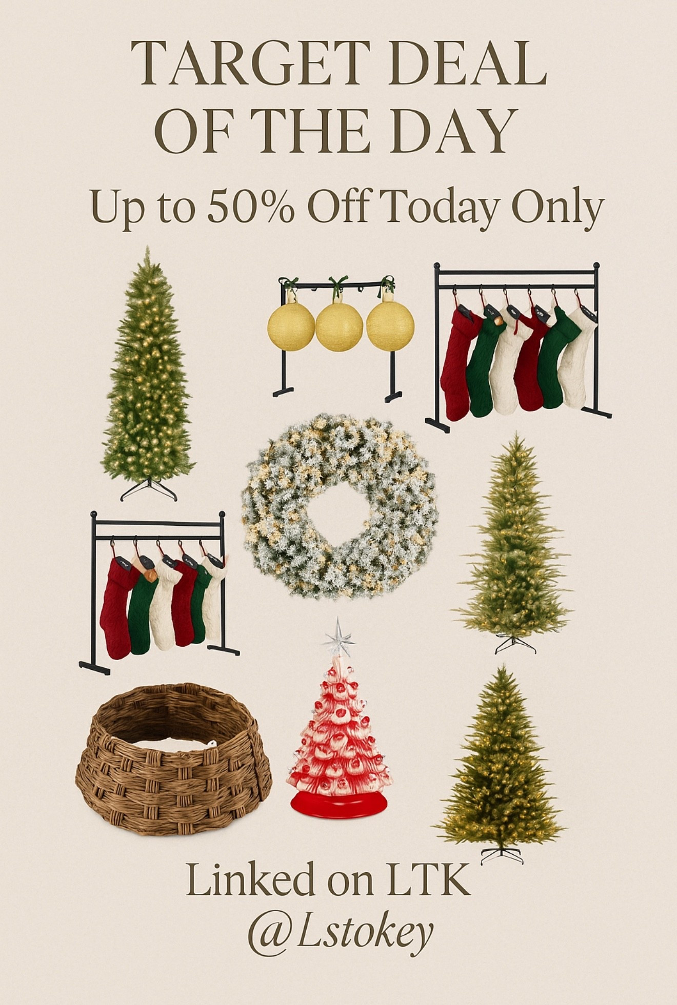 Target’s giving cozy + magical today 🎄✨
Everything’s up to 50% off — trees, wreaths, stockings & more.

#LTKHome #LTKSeasonal #LTKHoliday