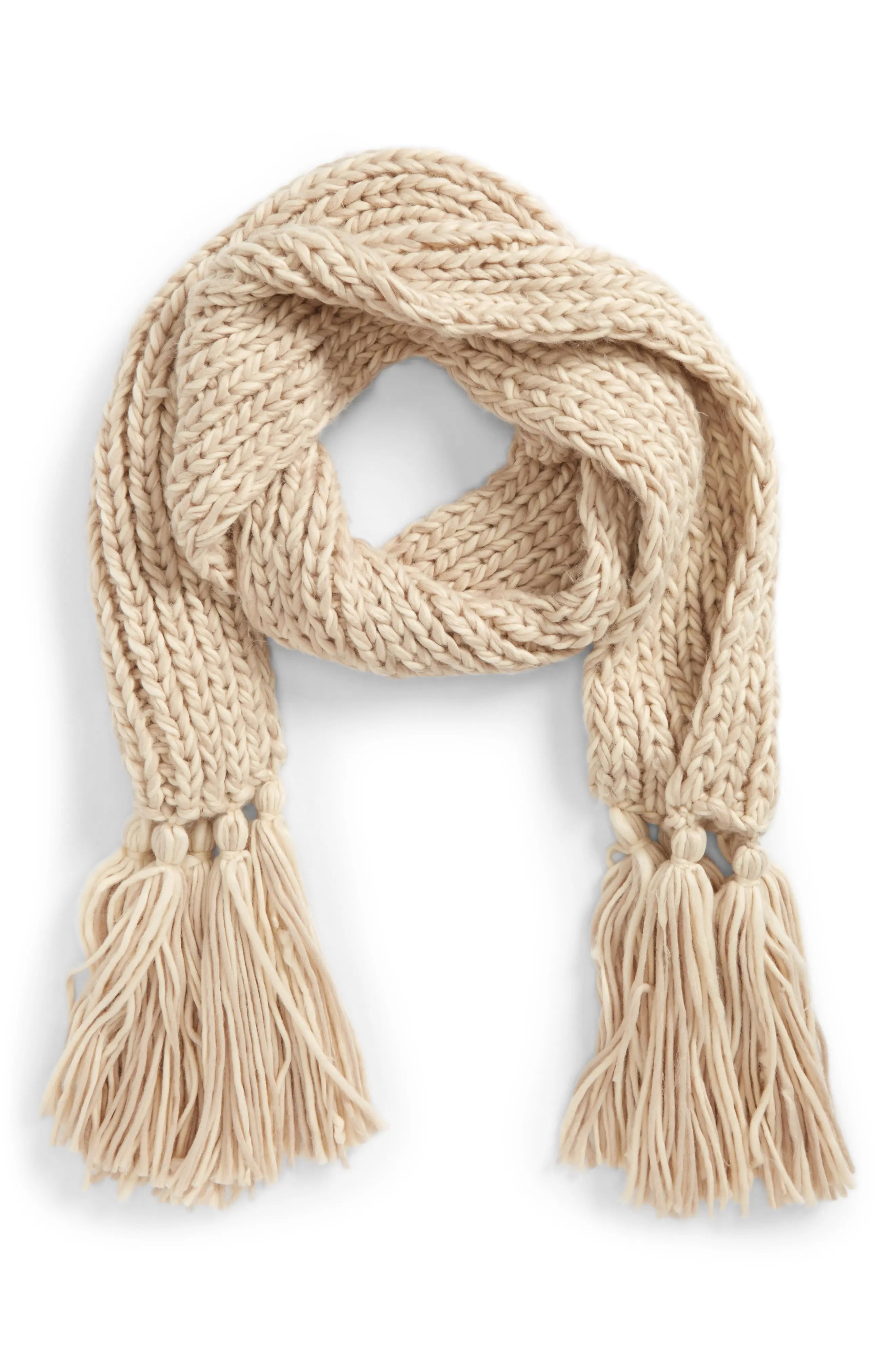 Chunky Knit Fringe Scarf | Nordstrom