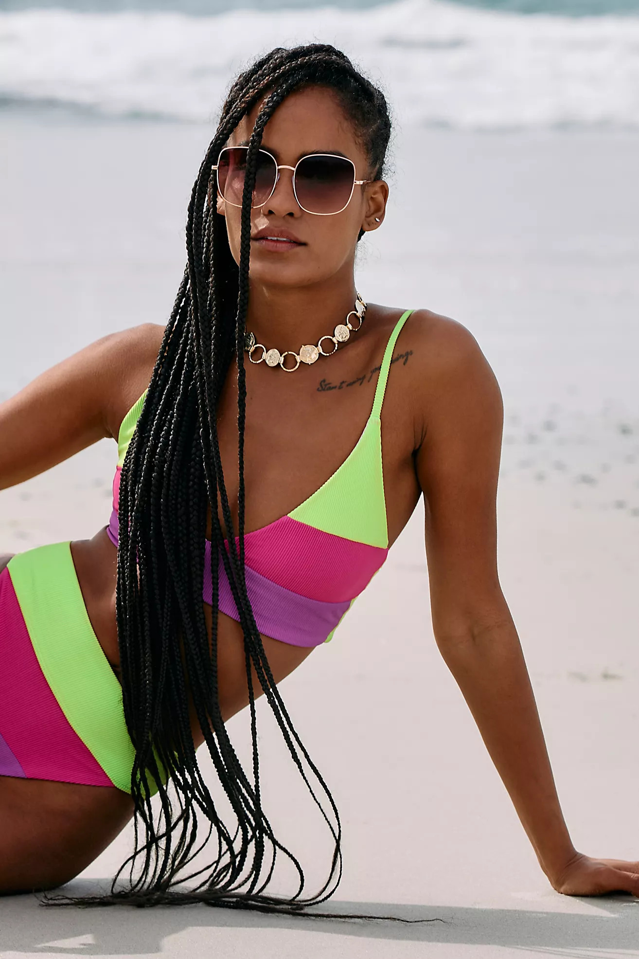 Mellow Metal Square Sunglasses | Free People (Global - UK&FR Excluded)