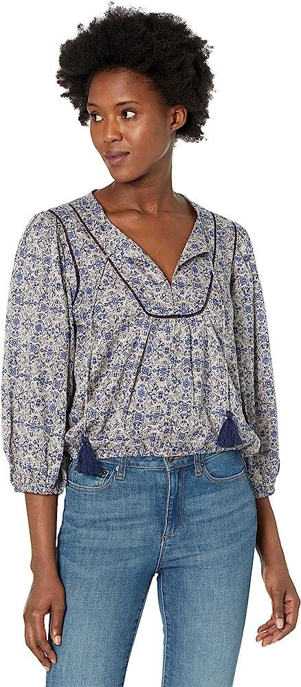 Lucky Brand Women's Floral Peasant Blouse | Amazon (US)
