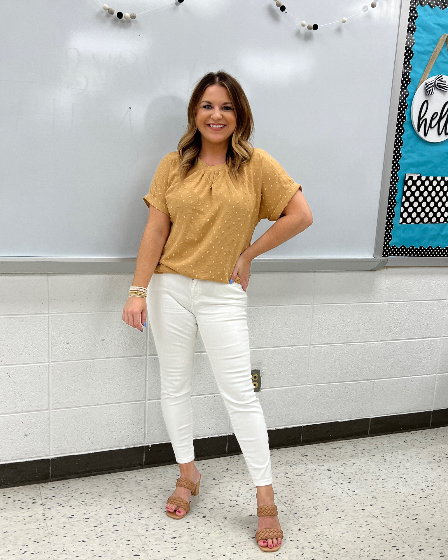 teacher  classroom style  teacher outfit teacher style  teacher  work style  workwear   business casual  office outfit   teacher ootd  teacherfit  ootd   trendteacher  teacher outfits  teacher ootd   teacher outfit ideas  white jeans 

#LTKworkwear #LTKstyletip #LTKFind