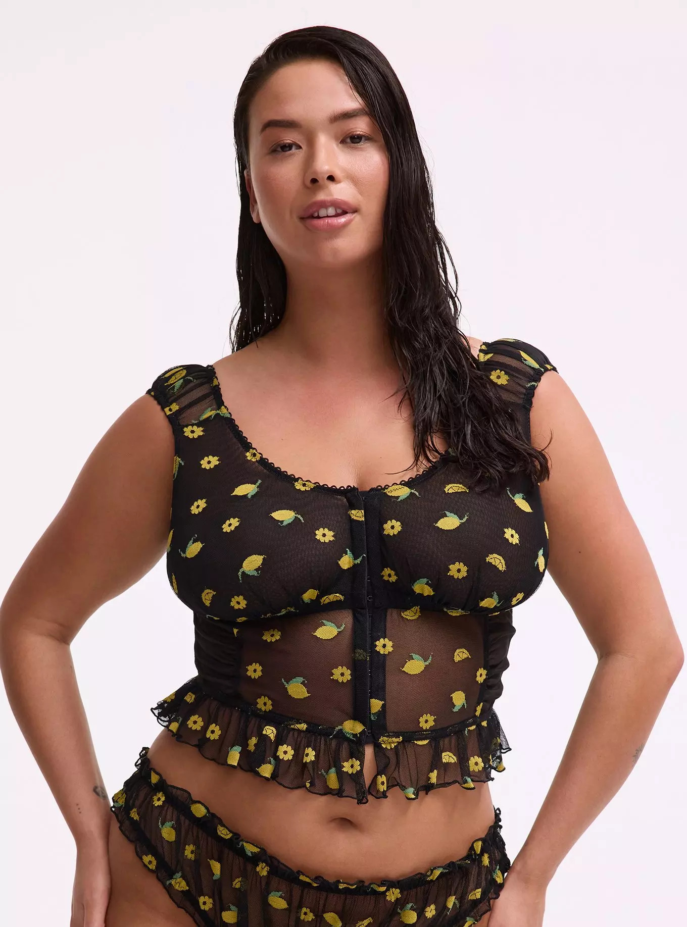 Pretty Lemons Wire-Free Bustier | Torrid (US & Canada)
