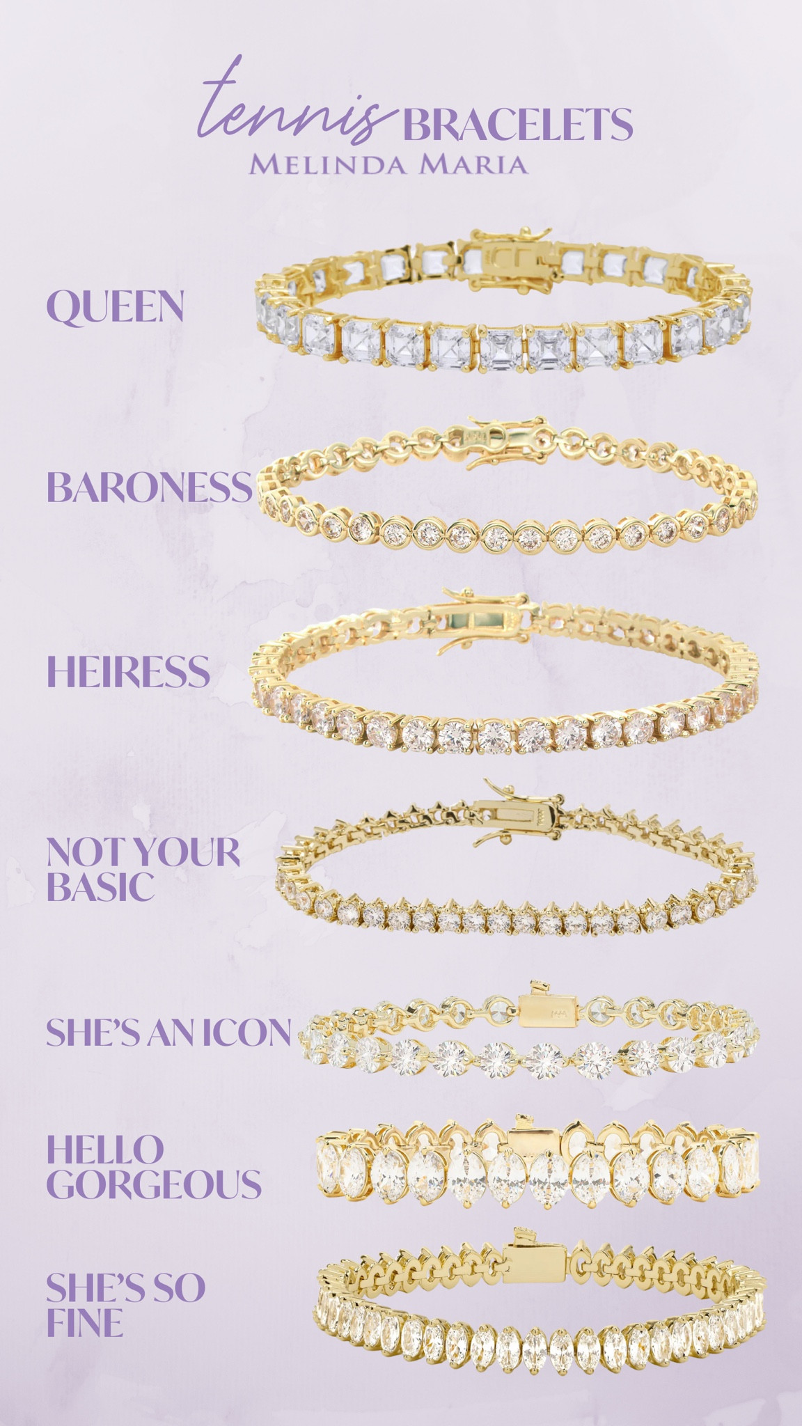 Tennis bracelet styles for everyone and every look!
Use code CAMILLEB to save 

#LTKFindsUnder100 #LTKStyleTip