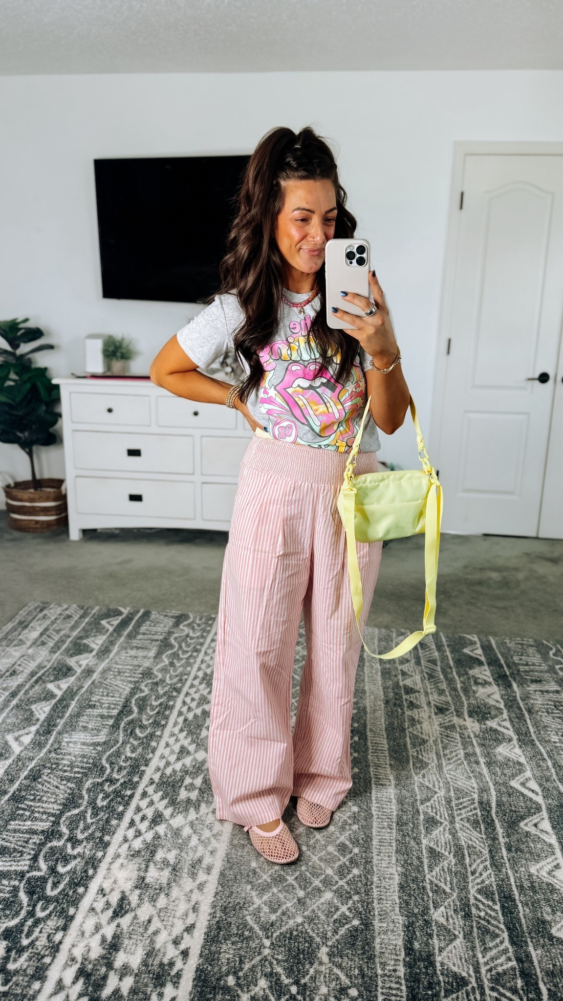 Cute trendy spring outfit. In my true size. Use code LTK15 to save at Sherpani on the bag! #sponsored 

#LTKActive #LTKPetite #LTKootd