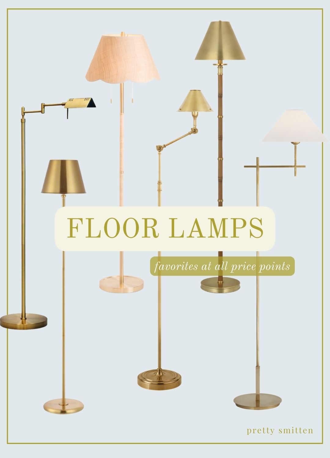 Favorite Floor lamps at all price points ----
Traditional home, interior design, interior inspo, living room, family room, standing lamp, task lamp, Visual Comfort, budget friendly home decor, classic home styling, Southern home, grandmillennial 

 #LTKHome #LTKStyleTip