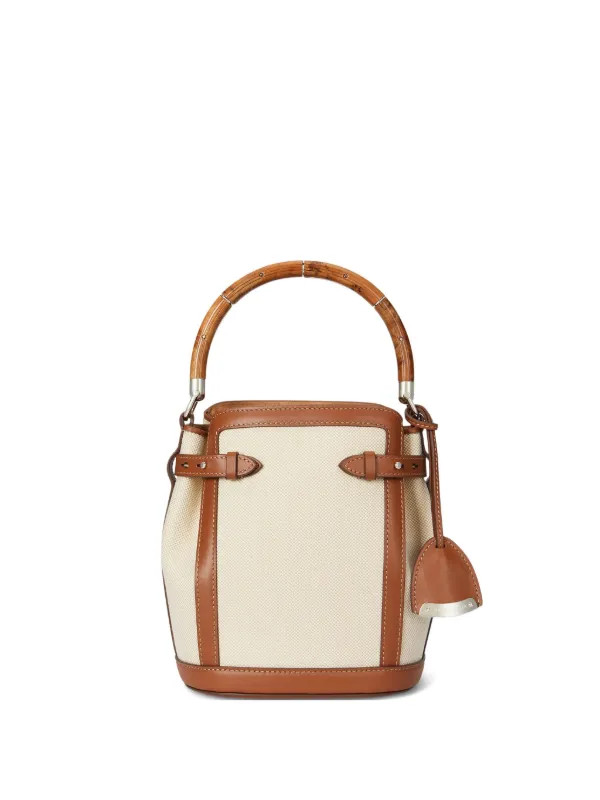 Ralph Lauren Collection Cotton Bucket Bag  | Neutrals | FARFETCH NG | Farfetch Global