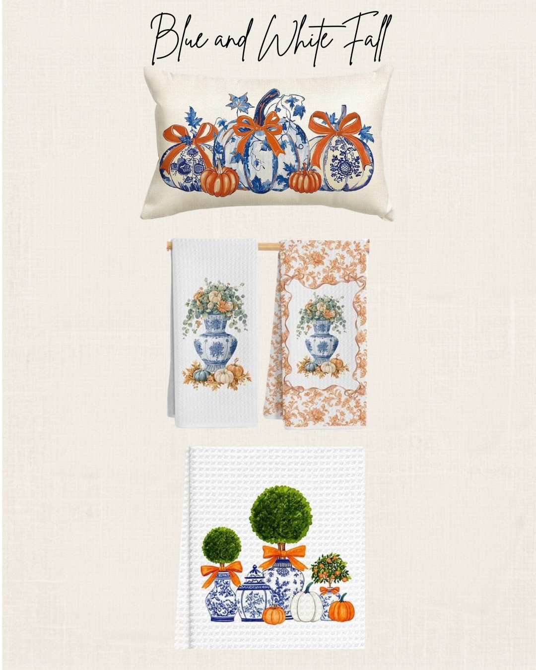 Blue and white Fall! Here are a few blue and white Chinoiserie pieces that will add a pop of Fall to your kitchen or living room. Make great gifts too!

#blueandwhite #chinoiserie #falldecor #giftideas

#LTKSeasonal #LTKHome