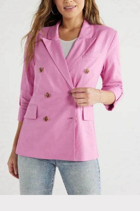 Pink blazer 
#LTKSeasonal 
#LTKfindsunder50 #LTKfindsunder100 #LTKsalealert 


#LTKstyletip #LTKtravel #LTKworkwear