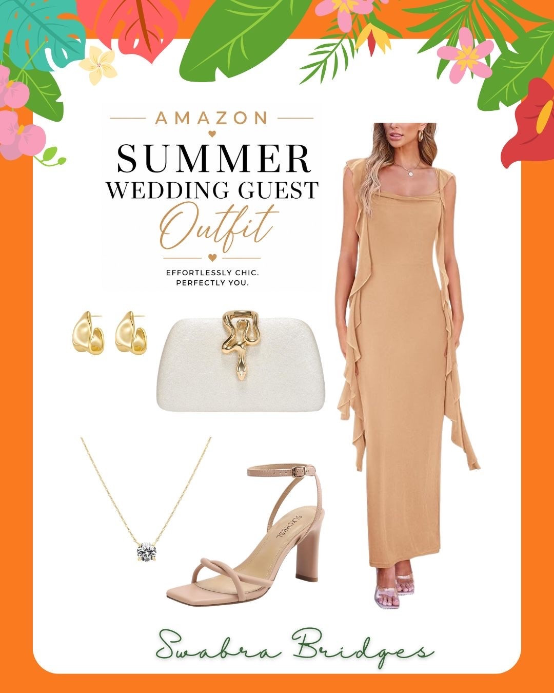 Summer wedding guest outfit. 
Shop the look.

#LTKOver40 #LTKWedding #LTKPetite