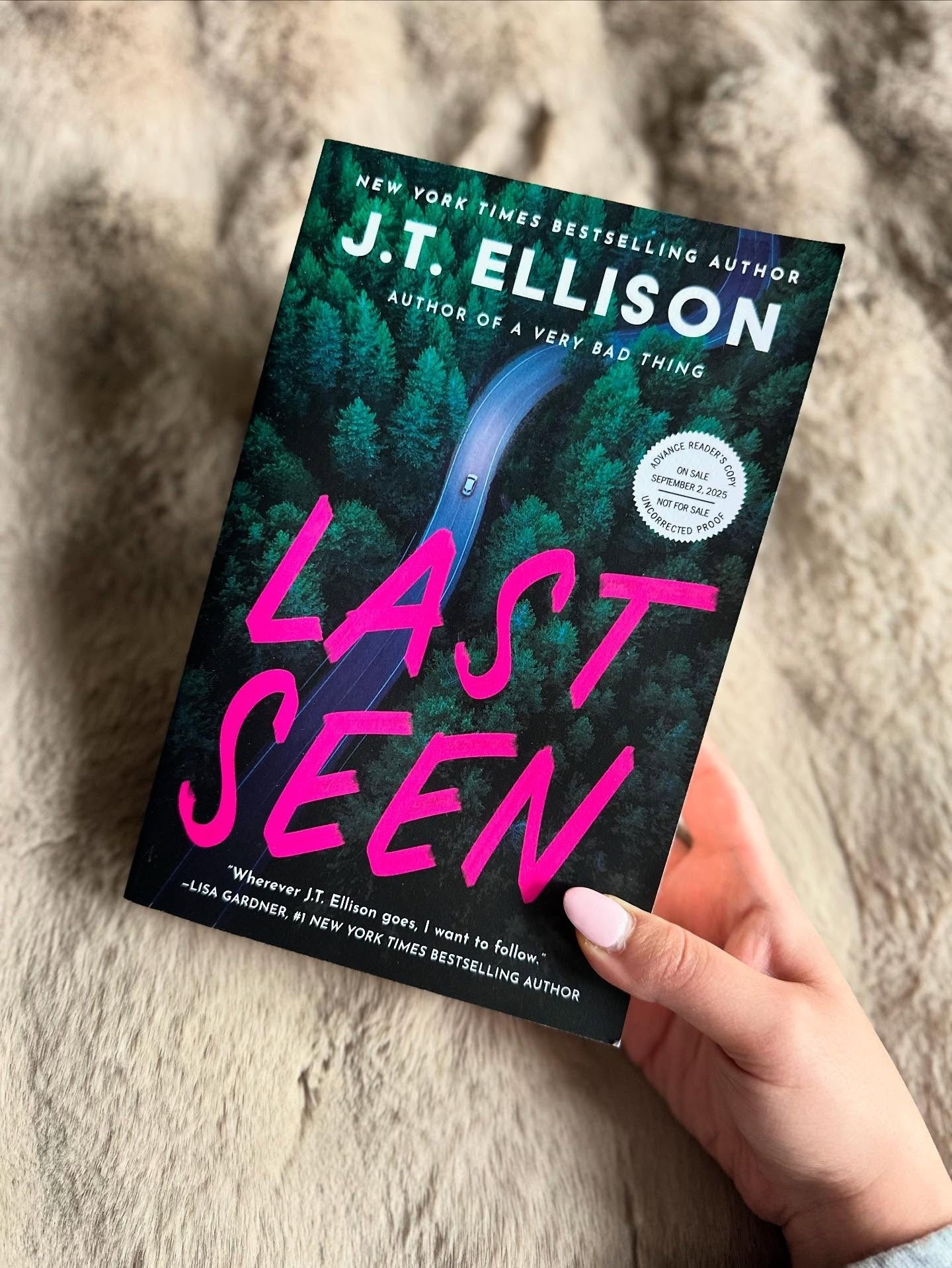Many thanks to @otrpr and for my arc of Last Seen by J.T. Ellison. All opinions are my own. 

A slow burning mystery/thriller that is a perfect way to transition from the summer to the fall! 

Halley James knows her marriage is about to be over and though she has accepted it she did not realize the rest of her life would begin to crumble too. 
 
She just lost her job at the forensics lab. Her dad needs emergency surgery. But the biggest blow comes back home in Marchburg, Virginia, where she discovers her mother didn’t actually die in a car crash. Her mom was murdered―and her father lied about it all these years.
 
 Since she was a little girl, it’s been Halley and her dad. Now, she doesn’t know what to believe. Desperate for the truth, Halley chases down a lead in Brockville, Tennessee. But all there is not as it seems. Brockville’s utopian charm hides a chilling darkness. And Halley’s search for answers threatens to expose an unspeakable reality.

I enjoyed the back and forth of this book. It kept me guessing until the end. It was winding, twisty, and unpredictable. It is out now so be sure to add it to your end of summer / beginning of fall tbr!

QOTD: what was the last book you finished and what did you rate it? 

#otrpr #gifted #booktour #bookrecs #bookreviews #falltbr #summertbr #spookyseason #thrillerbooksaddict #mysterious_flowers #thrillerreaders