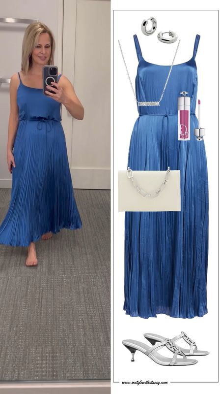 Blue is my favorite color. At least today it is. Tomorrow that could change. I’m a woman so that’s how it goes. 

Swirl into your soirée with this dreamy blue dress. The plates move like a dream making me feel pretty …and ready for anything. I’m wearing a small, TTS. 

Do you like it too? 

#LTKVideo #LTKStyleTip #LTKOver40