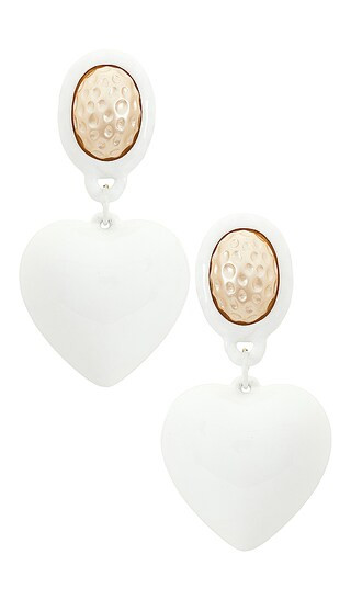 Peggy Earrings in White | Revolve Clothing (Global)