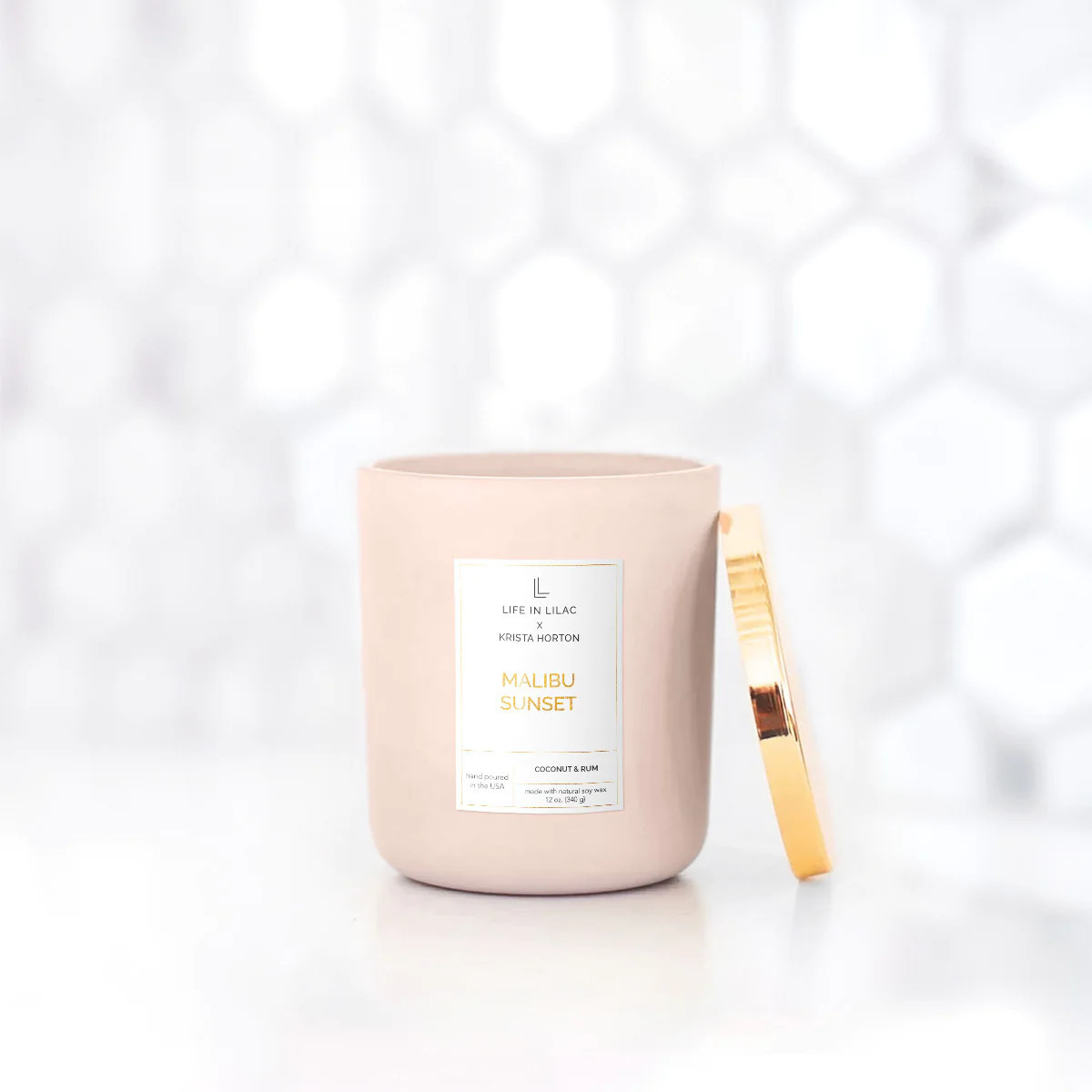 Krista Horton Malibu Sunset Candle | Life In Lilac