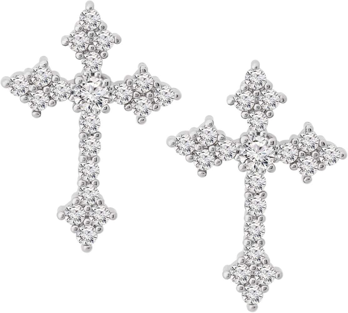 Sacina Dainty Cross Stud Earrings, Cross Earrings for Women, Gothic Earrings, Grunge Earrings, Y2... | Amazon (US)