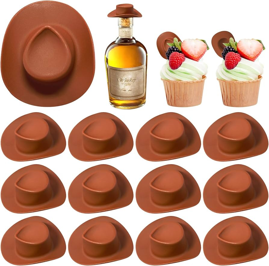 30 Pieces Mini Western Cowboy Hat Cowgirl Hat Doll Hats Plastic Cute Doll Hats Decoration Accesso... | Amazon (US)