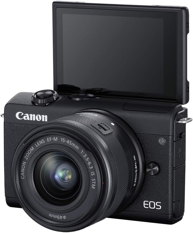 Canon EOS M200 Compact Mirrorless Digital Vlogging Camera with EF-M 15-45mm lens, Vertical 4K Vid... | Amazon (US)