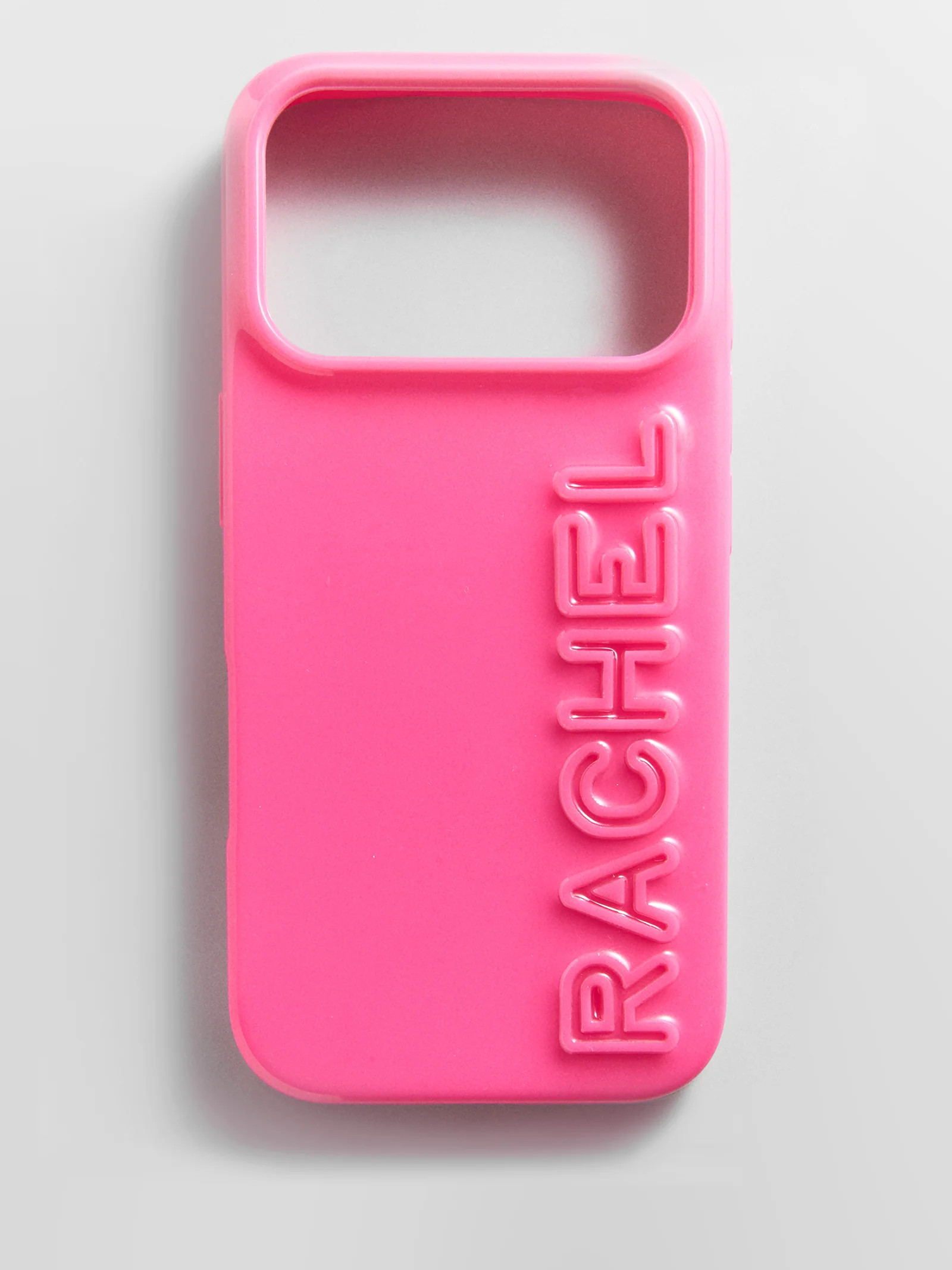 Fine Line Custom iPhone Case - Fuchsia/Fuchsia | BaubleBar