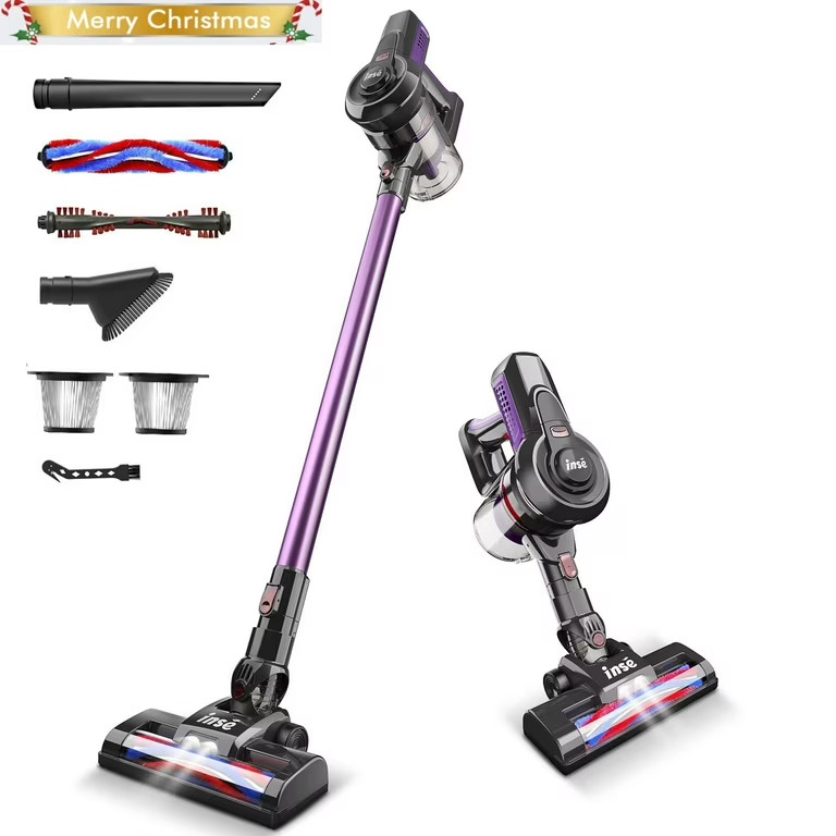 INSE Cordless Vacuum Cleaner,6 in 1 Powerful Stick Handheld Vacuum with 2200mAh Rechargeable Batt... | Walmart (US)