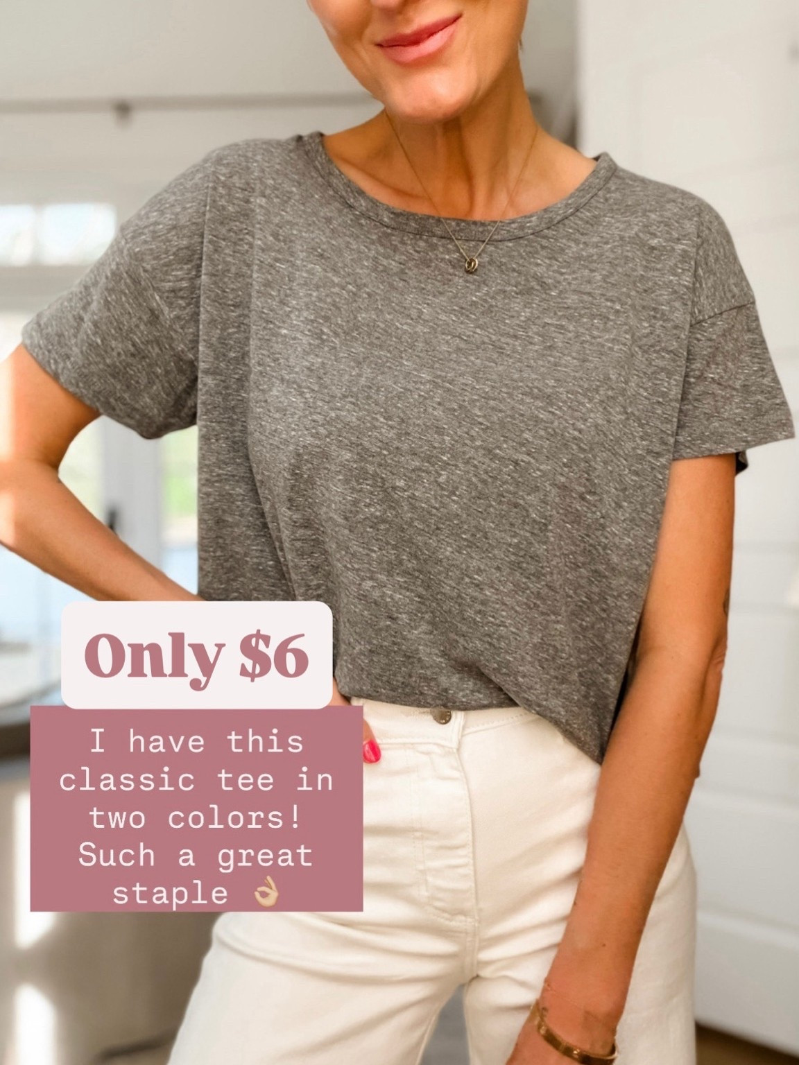 This classic tee is on sale for only $6! 👏🏼 I also have it in pink! Wearing S!

Loverly Grey, Target circle week, Target sale, closet staples, classic tee

#LTKSeasonal #LTKSaleAlert