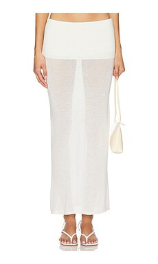 Geel Danni Skirt in White from Revolve.com | Revolve Clothing (Global)