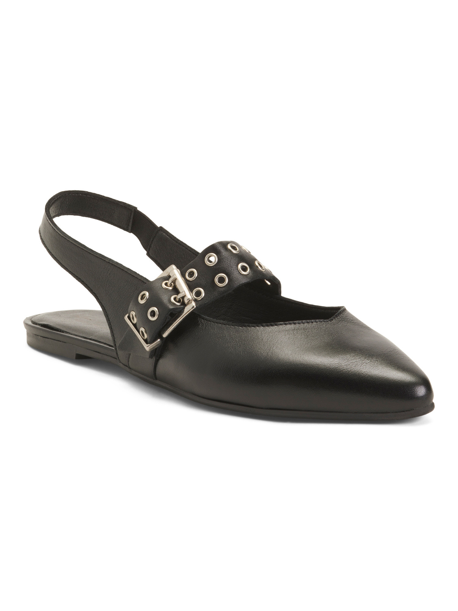 Made In Portugal  Leather Slingback With Front Strap Flats | Women's Shoes | Marshalls | Marshalls