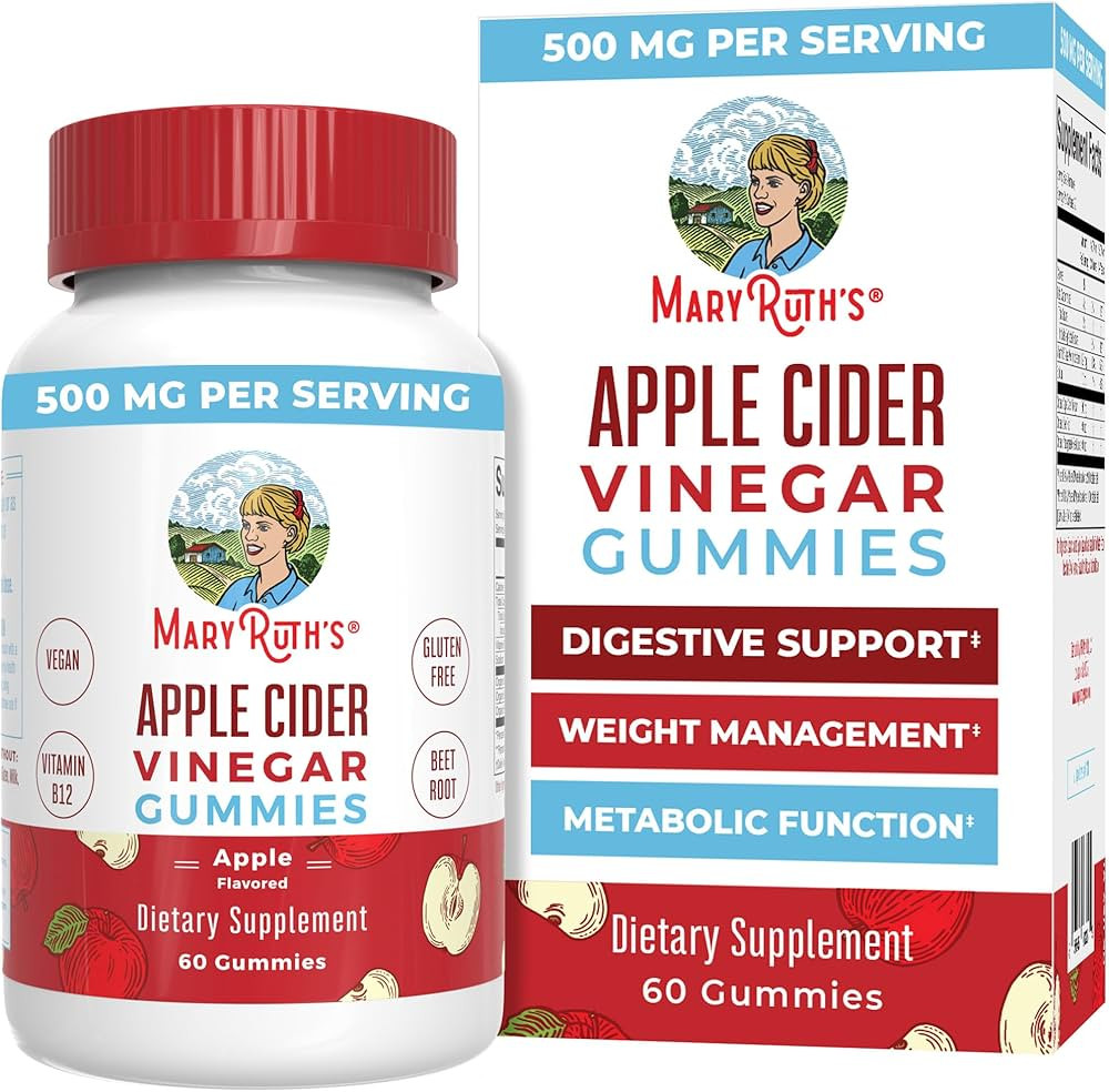 MaryRuth Organics Apple Cider Vinegar Gummies | ACV Gummies for Immune Support | Vegan | Non-GMO ... | Amazon (US)