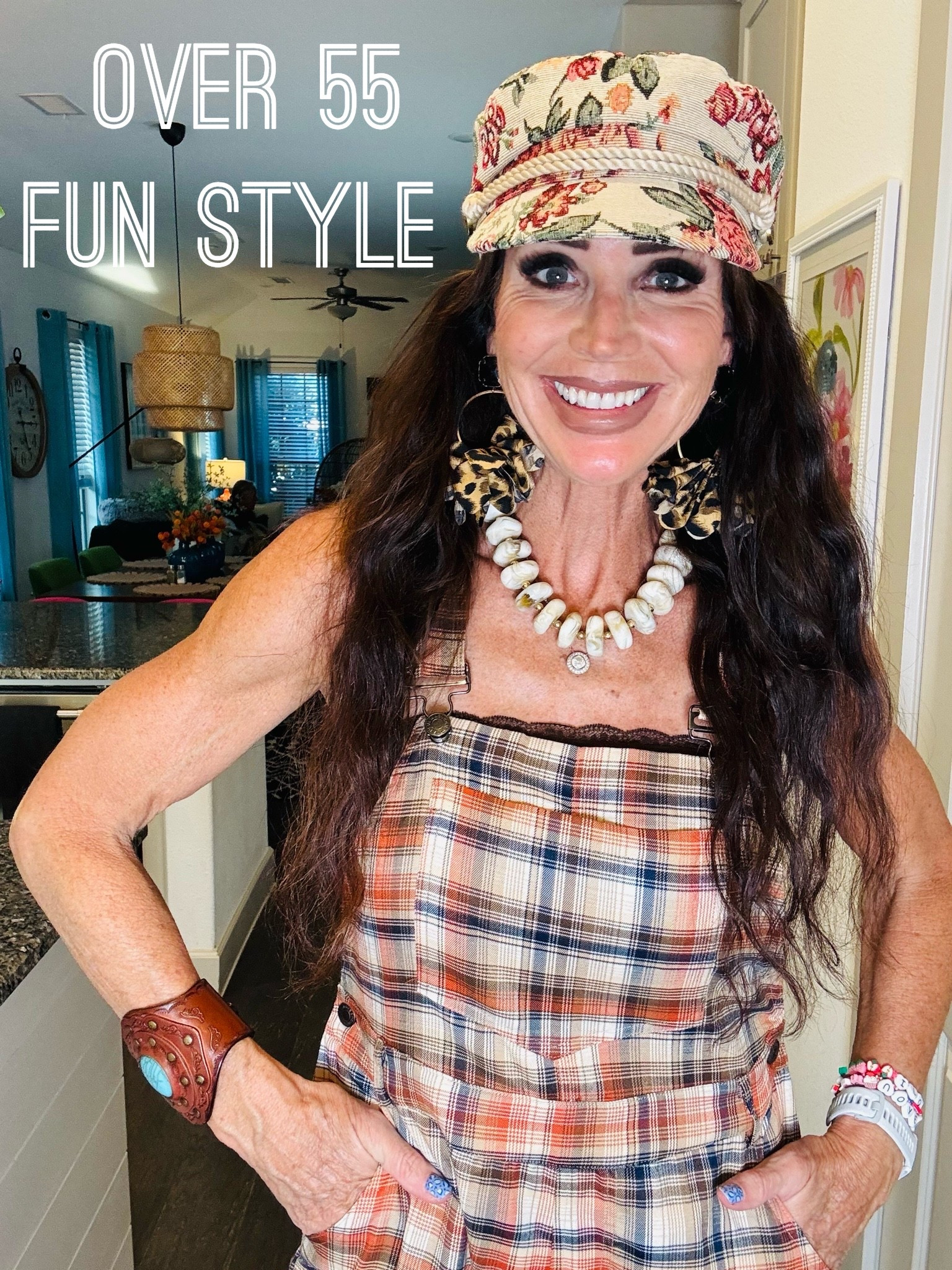 I’m obsessing over these cute caps lately!!! So fun!  Also how cute are these @Three Bird Nest overalls and leather cuff? Adore!! 🥰

#LTKootd #LTKSeasonal #LTKOver40